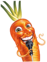 Морковка с микрофоном картинка
