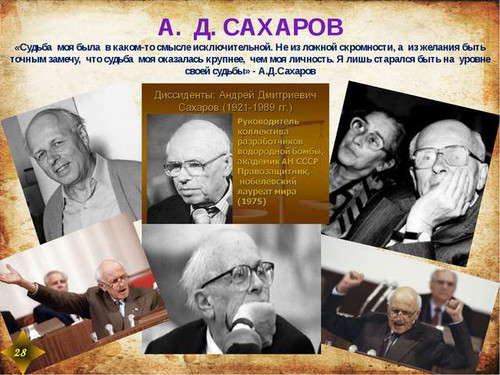 14 декабря День памяти Андрея Сахарова