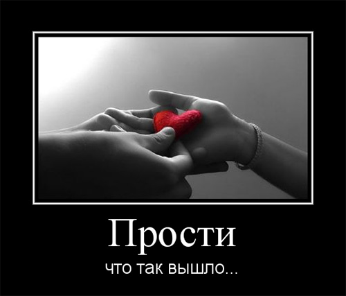 Прости, не обижайся!