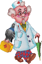 Доктор Айболит с голубем
