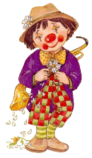 Клоун с цветочком