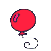 Красный воздушный шарик